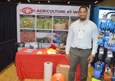 Damian Baker from Agriculture at work presented a range of practical equipment his company supplies to the industry.